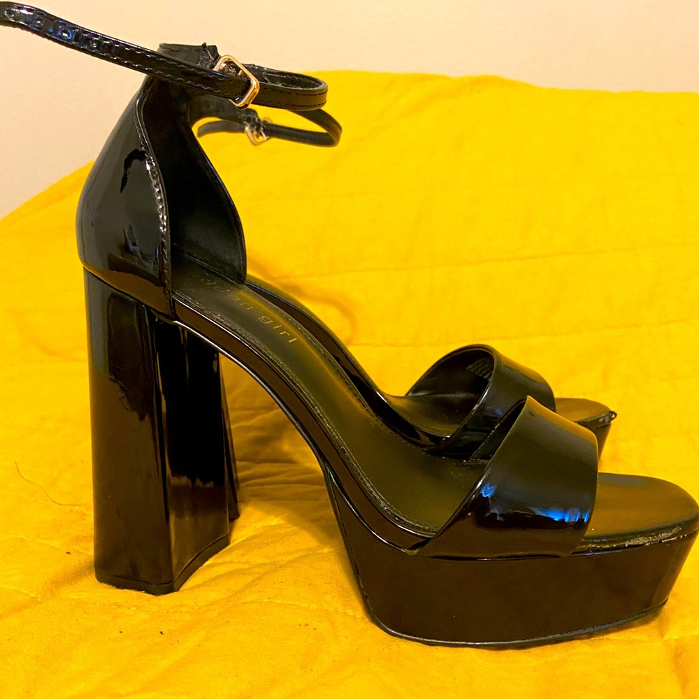 Madden girl platform patent leather heels